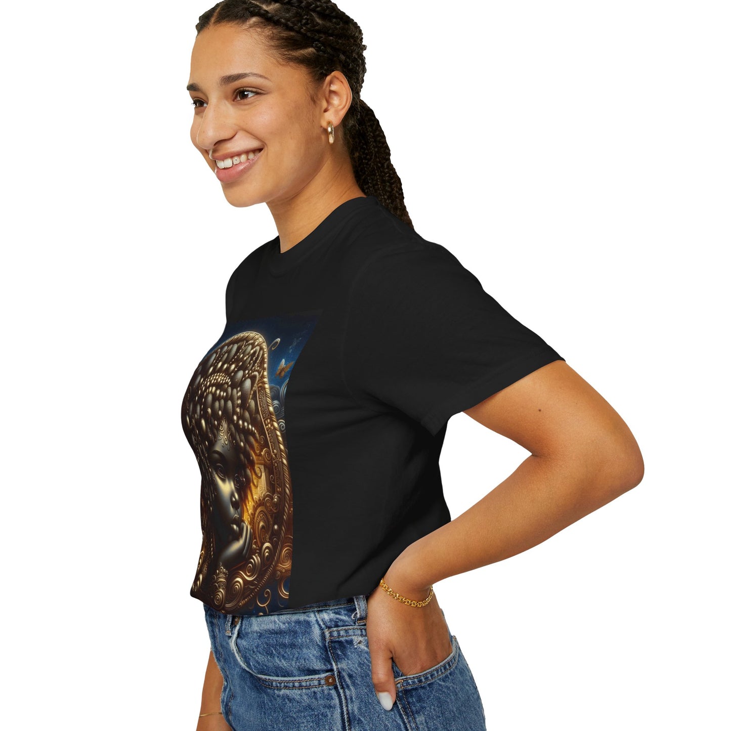 Angel Watching from Heaven T-shirt, African American, Black Heritage, Black Art Tee, Unisex Tee, Women, Men, Kids, Gifts for all